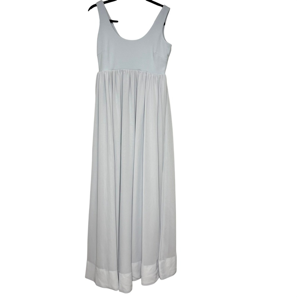 Show‎ Me Your Mumu Light Blue Harper EMPIRE WAIST Romantic Chiffon Maxi Dress M